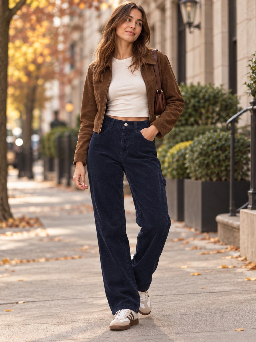 John Galt Brandy Melville Navy Corduroy Carpenter Pants M